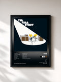 #noir Tableau de l'album The Free Story de Free, cadre noir, imprimé et encadré en France
