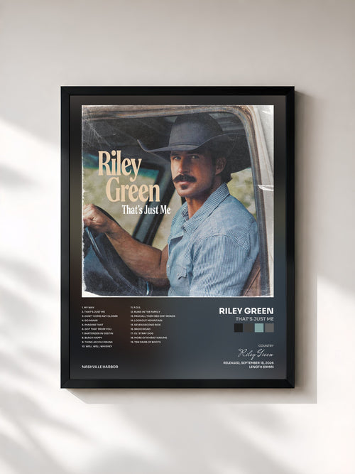 Riley Green · That's Just Me — Affiche encadrée