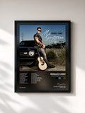 #noir Tableau de l'album Mi Guitarra y Yo Vol. 2 de Regulo Caro, cadre noir, imprimé et encadré en France