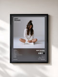 #noir Tableau de l'album Cry Forever de Amy Shark, cadre noir, imprimé et encadré en France