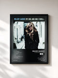 #noir Tableau de l'album My One And Only Thrill de Melody Gardot, cadre noir, imprimé et encadré en France