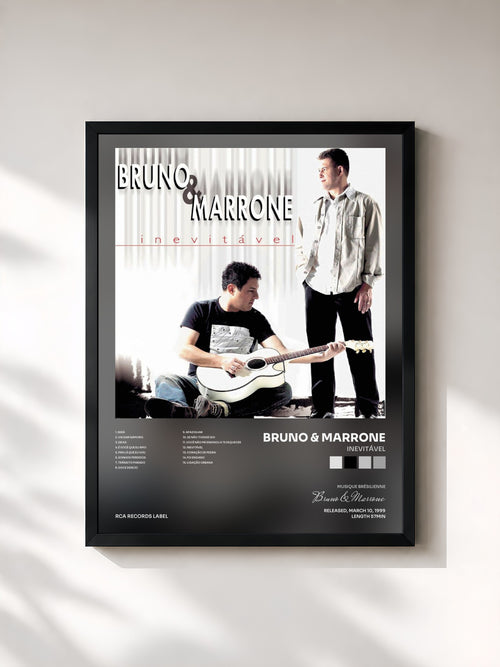 Bruno & Marrone · Inevitável — Affiche encadrée