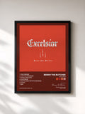 #noir Tableau de l'album Excelsior de Benny The Butcher, cadre noir, imprimé et encadré en France