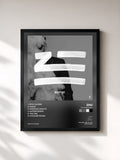 #noir Tableau de l'album THE NIGHTDAY de Zhu, cadre noir, imprimé et encadré en France