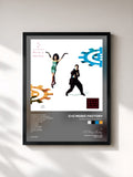 #noir Tableau de l'album Gonna Make You Sweat de C+C Music Factory, cadre noir, imprimé et encadré en France