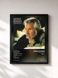 #noir Tableau de l'album What About Me de Kenny Rogers, cadre noir, imprimé et encadré en France