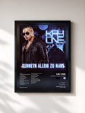 #noir Tableau de l'album Kenneth allein zu Haus de Kay One, cadre noir, imprimé et encadré en France