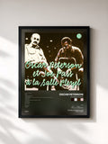 #noir Tableau de l'album A La Salle Pleyel de Oscar Peterson, cadre noir, imprimé et encadré en France