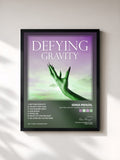 #noir Tableau de l'album Defying Gravity: Songs from Wicked de Idina Menzel, cadre noir, imprimé et encadré en France