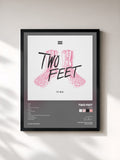 #noir Tableau de l'album Pink de Two Feet, cadre noir, imprimé et encadré en France