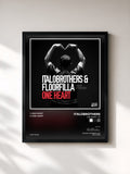 #noir Tableau de l'album One Heart - EP de ItaloBrothers, cadre noir, imprimé et encadré en France