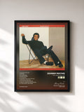 #noir Tableau de l'album You Light Up My Life de Johnny Mathis, cadre noir, imprimé et encadré en France