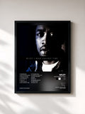 #noir Tableau de l'album Race Against Time de Wiley, cadre noir, imprimé et encadré en France