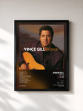#noir Tableau de l'album Ballads de Vince Gill, cadre noir, imprimé et encadré en France