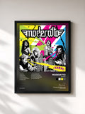 #noir Tableau de l'album ¡GRRRR! de Moderatto, cadre noir, imprimé et encadré en France