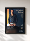 #noir Tableau de l'album Love Story de Andy Williams, cadre noir, imprimé et encadré en France