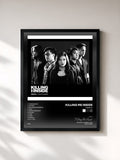 #noir Tableau de l'album REBIRTH de Killing Me Inside, cadre noir, imprimé et encadré en France
