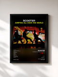 #noir Tableau de l'album Jumping All Over The World de Scooter, cadre noir, imprimé et encadré en France