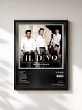 #noir Tableau de l'album Wicked Game de Il Divo, cadre noir, imprimé et encadré en France