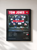 #noir Tableau de l'album Reload de Tom Jones, cadre noir, imprimé et encadré en France