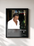 #noir Tableau de l'album En français de Julio Iglesias, cadre noir, imprimé et encadré en France