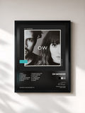 #noir Tableau de l'album Ultralife de Oh Wonder, cadre noir, imprimé et encadré en France