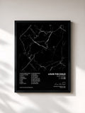 #noir Tableau de l'album Black Marble de Louis The Child, cadre noir, imprimé et encadré en France