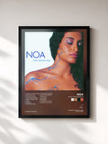 #noir Tableau de l'album Blue Touches Blue de Noa, cadre noir, imprimé et encadré en France