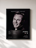 #noir Tableau de l'album My Greatest Songs de Jim Reeves, cadre noir, imprimé et encadré en France