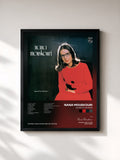 #noir Tableau de l'album Quand Tu Chantes de Nana Mouskouri, cadre noir, imprimé et encadré en France