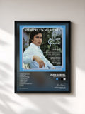 #noir Tableau de l'album Siempre En Mi Mente de Juan Gabriel, cadre noir, imprimé et encadré en France