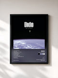 #noir Tableau de l'album Safe Trip Home de Dido, cadre noir, imprimé et encadré en France