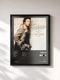 #noir Tableau de l'album Come Closer de Tarkan, cadre noir, imprimé et encadré en France