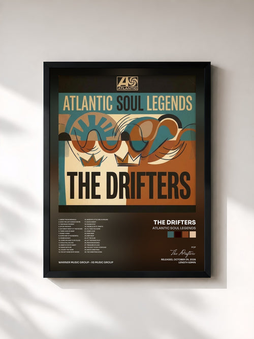 The Drifters · Atlantic Soul Legends — Affiche encadrée