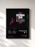 #noir Tableau de l'album The Hangover Decade de Superman Is Dead, cadre noir, imprimé et encadré en France