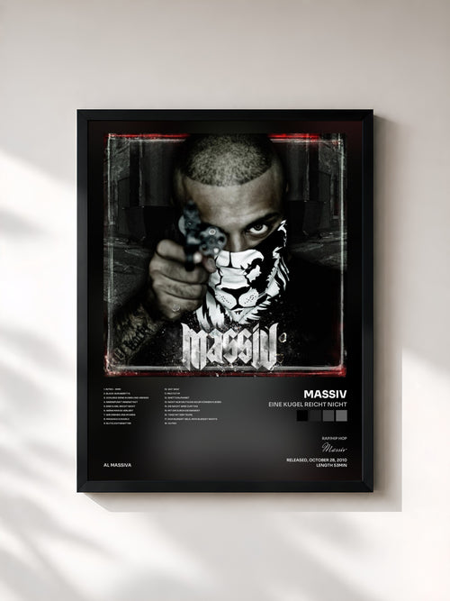 Massiv · Eine Kugel reicht nicht — Affiche encadrée