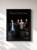 #noir Tableau de l'album One Love de Blue, cadre noir, imprimé et encadré en France