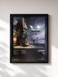 #noir Tableau de l'album The Meaning of I de Voyager, cadre noir, imprimé et encadré en France