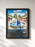 #noir Tableau de l'album EURO-COUNTRY de Cmat, cadre noir, imprimé et encadré en France