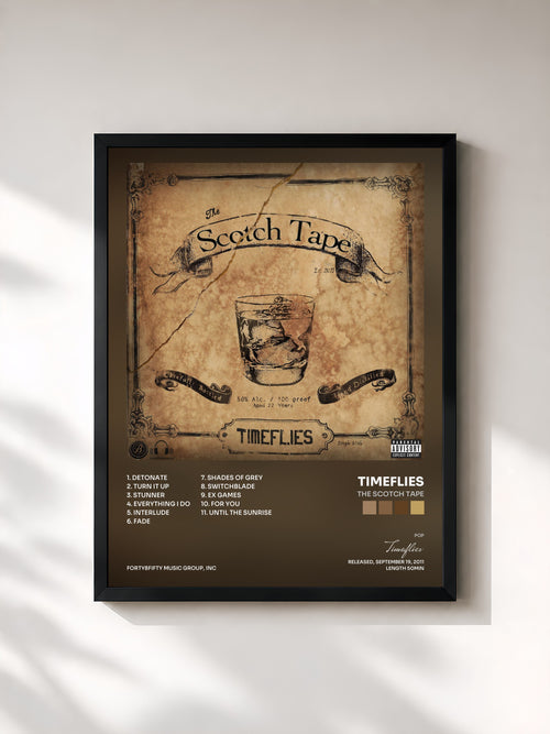 Timeflies · The Scotch Tape — Affiche encadrée