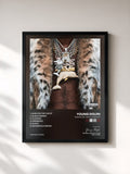 #noir Tableau de l'album Niggas Get Shot Everyday de Young Dolph, cadre noir, imprimé et encadré en France