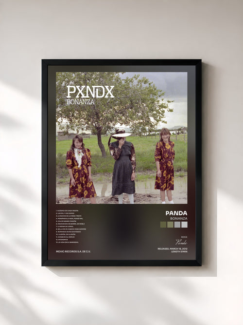 Panda · Bonanza — Affiche encadrée