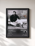 #noir Tableau de l'album Jersey Boy de Eddie Rabbitt, cadre noir, imprimé et encadré en France
