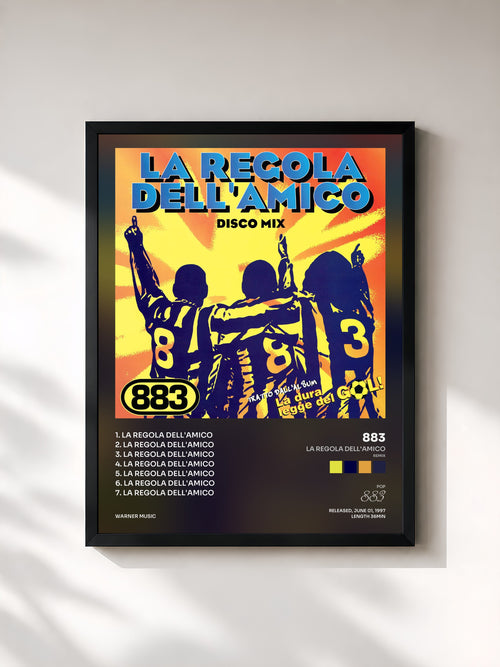 883 · La regola dell'amico (Remix) — Affiche encadrée