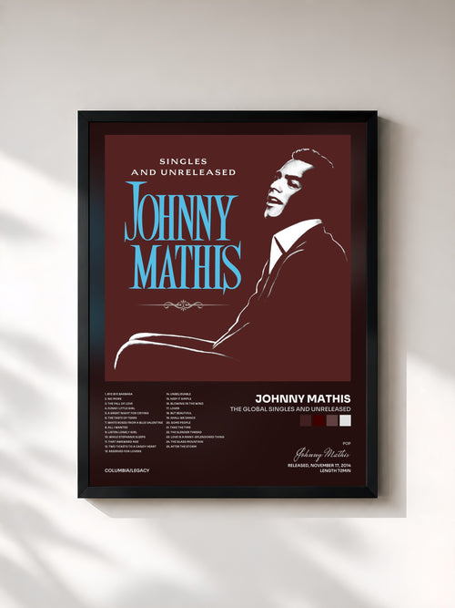 Johnny Mathis · The Global Singles and Unreleased — Affiche encadrée