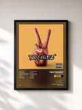 #noir Tableau de l'album Two Fingerz V de Two Fingerz, cadre noir, imprimé et encadré en France