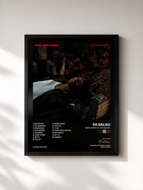 Pa Salieu · Send Them To Coventry — Affiche encadrée