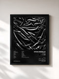 #noir Tableau de l'album HUMAN de Steve Angello, cadre noir, imprimé et encadré en France