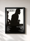 #noir Tableau de l'album Monkey Island de The J. Geils Band, cadre noir, imprimé et encadré en France