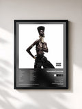 #noir Tableau de l'album The Album de Teyana Taylor, cadre noir, imprimé et encadré en France